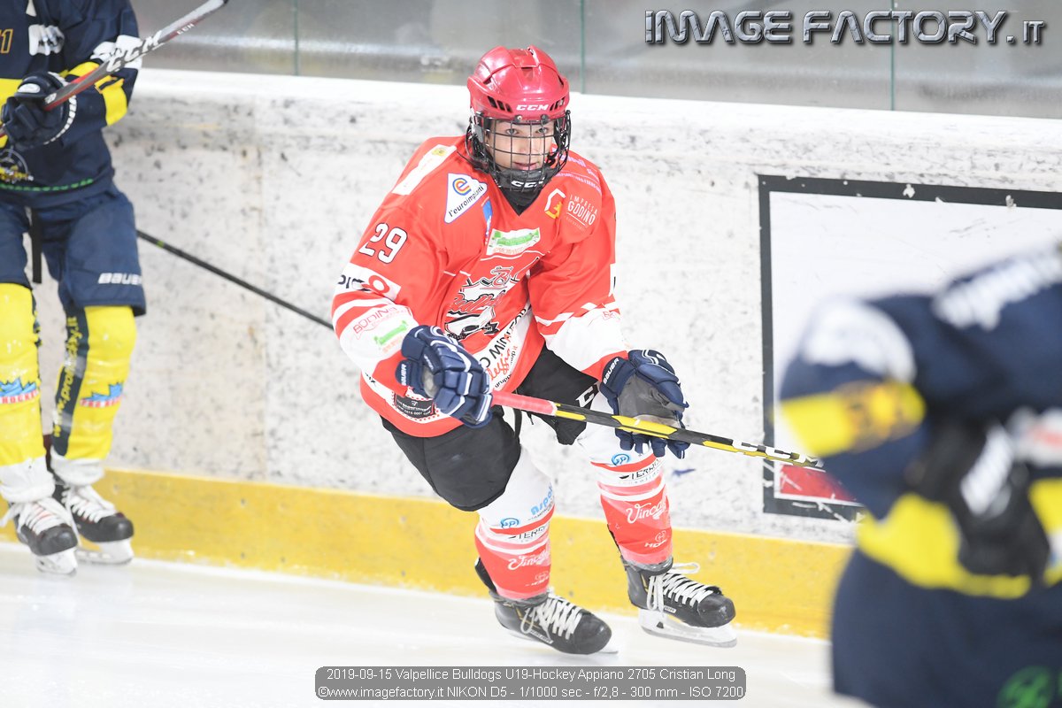 2019-09-15 Valpellice Bulldogs U19-Hockey Appiano 2705 Cristian Long
